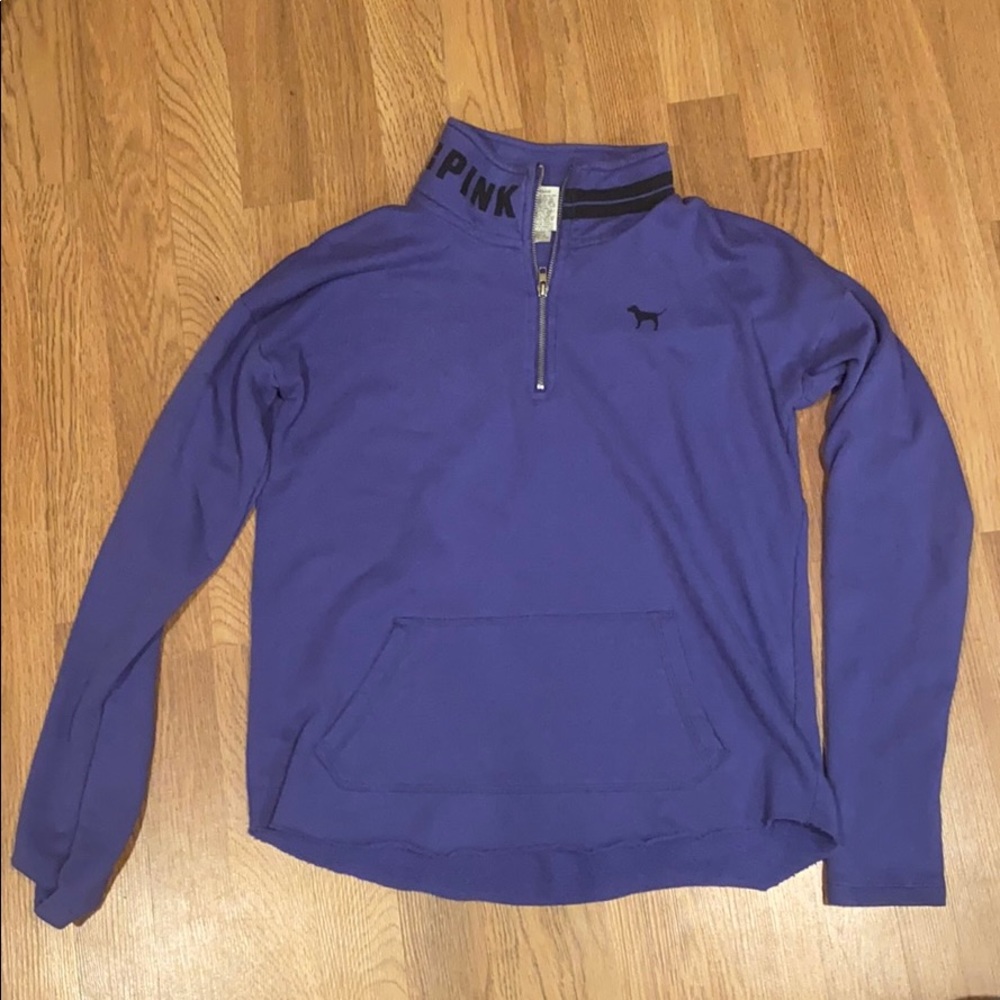 Pink quarter zip
